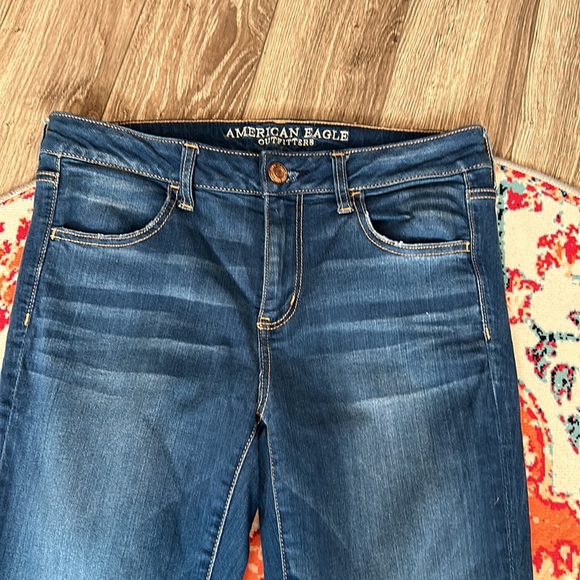 AMERICAN EAGLE 🦅 SUPER STRETCH X / JEGGINGS size 10/ long - Picture 5 of 14